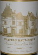 Chateau Haut-Brion Pessac Leognan 2005