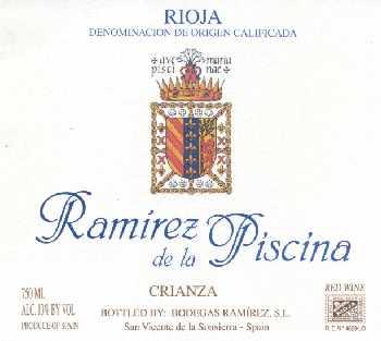 Bodegas Ramrez - Rioja Ramrez de la Piscina Crianza 2008
