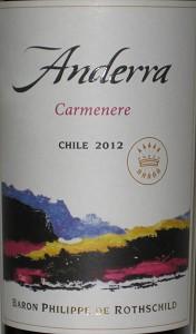 Anderra Carmenere 2012