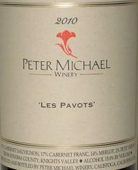 Peter Michael Les Pavots 10 2010