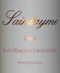 Saintayme Saint Emilion Grand Cru 09 2009