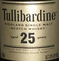 Tullibardine Highland Single Malt 25 Yr NV