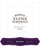 Bodega Elena de Mendoza - Malbec Mendoza 2021