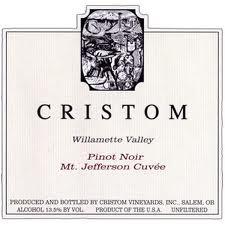 Cristom - Pinot Noir Willamette Valley Mt. Jefferson Cuve 2019