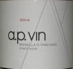 A. P. Vin Pinot Noir Rosella's Vyd Santa Lucia Highlands 14 2014