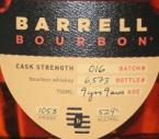 Barrell Bourbon Cask Strength Batch #16 9 Yrs 105.8 Pf