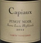 Capiaux Pinot Noir Gary's Vineyard Santa Lucia Highlands 12 2012