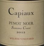 Capiaux Pinot Noir Wilson Vyd Sonoma Coast 12 2012