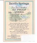 Devil's Springs Vodka 151 Proof 0