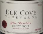 Elk Cove Vyd Pint Noir Five Mountain Willamette Valley 12 2012