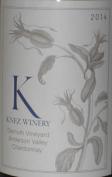 Knez Winery Chardonnay Demuth Vyd Anderson Valley 14 2014