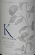 Knez Winery Pinot Noir Cerise Vyd Anderson Valley 12 2012