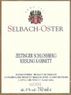 Selbach-Oster Zeltinger Schlossberg Riesling Kabinett 2012