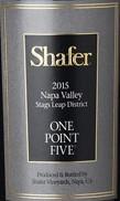 Shafer Cabernet Sauvignon One Point Five Stags Leap 15 2015
