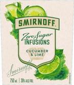 Smirnoff Zero Vodka Cucumber and Lime 0