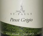 St. Paul's Pinot Grigio Alto Adige 17 2018